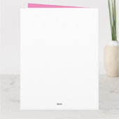 Alter, Nam und Datum am 40. Geburtstag Karte (Rückseite)