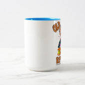 Alter Nerd wiederholt Zwei-Ton große Tasse (Mittel)