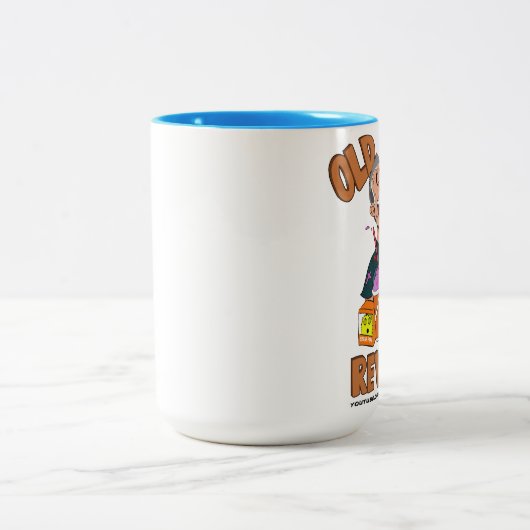 Alter Nerd wiederholt Zwei-Ton große Tasse (Mittel)