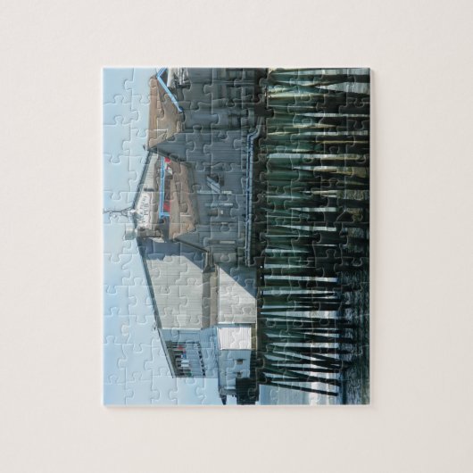 Alter Obstgarten-Strand-Pier Puzzle (Vertikal)