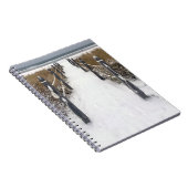 alter Obststrand im Winter Notizblock (Rechte Seite)