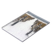 alter Obststrand im Winter Notizblock (Linke Seite)