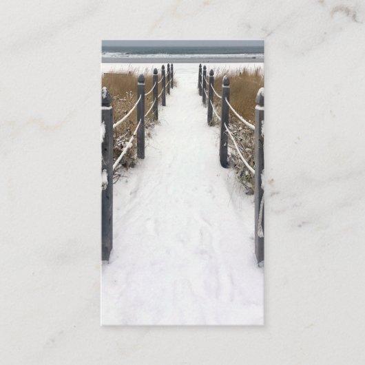 alter Obststrand im Winter Visitenkarte (Vorderseite)