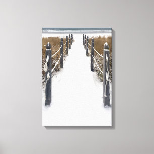 alter Obststrand Winterwanderweg Leinwanddruck