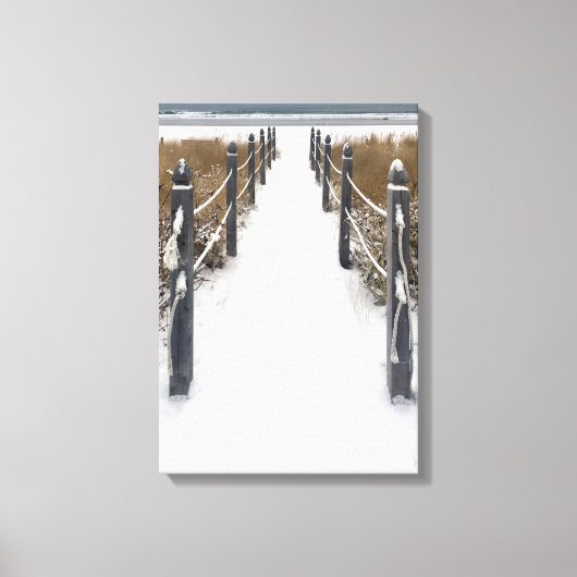 alter Obststrand Winterwanderweg Leinwanddruck (Vorderseite)