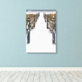 alter Obststrand Winterwanderweg Leinwanddruck (Insitu (Holzboden))