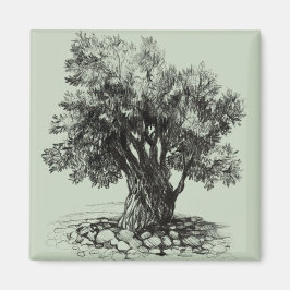 Alter Olivenbaum Magnet