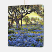 Alter Olivenbaum und Bluebonnets Keramikornament (Links)