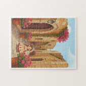 Alter Ort und ein kleines Mädchen Puzzle (Horizontal)