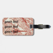 Alter Paris-Karten-Gepäckanhänger Gepäckanhänger (Rückseite horizontal)