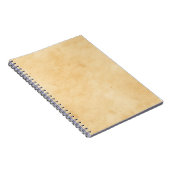 Alter Pergament-Hintergrund befleckter Notizblock (Rechte Seite)