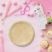 Alter Pergament-Hintergrund befleckter Pappteller (Party)