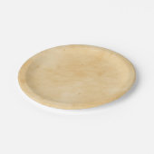 Alter Pergament-Hintergrund befleckter Pappteller (Schrägansicht)