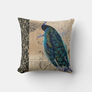 Alter Pfau moderner Vintager Decoratve Dekor Kissen