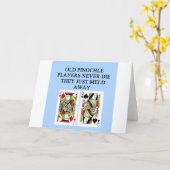 alter Pinochspieler Karte (Gelbe Blume)