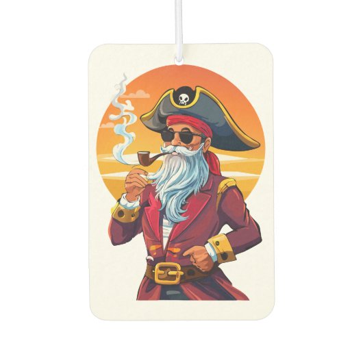 Alter Piratenkapitän Autolufterfrischer (Vorderseite)