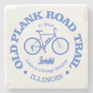 Alter Plank Road Trail (Radfahren) Steinuntersetzer