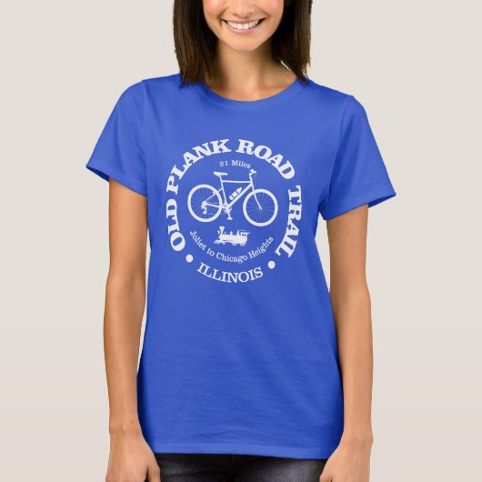 Alter Plank Road Trail (Radfahren) T-Shirt (Vorderseite)