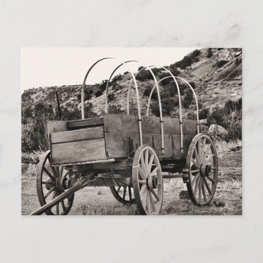 Alter Planwagen Postkarte (Vorderseite)