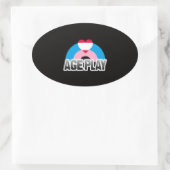 Alter Play Prix Ovaler Aufkleber (Tasche)