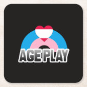 Alter Play Prix Rechteckiger Pappuntersetzer (Vorderseite)