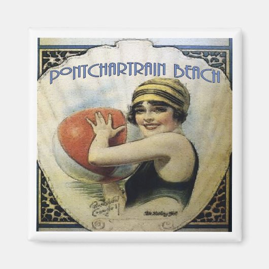 Alter Pontchartrain Strand Magnet (Vorne)
