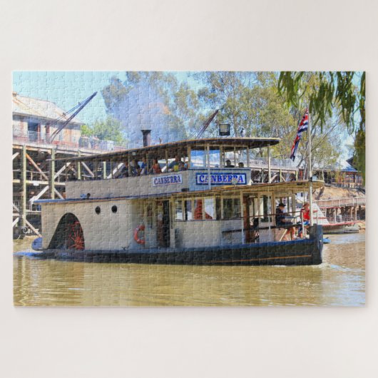 Alter Raddampfer, Echuca, Australien 2 Puzzle (Horizontal)