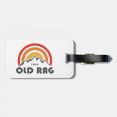 Alter Rag-Berg Gepäckanhänger (Rückseite horizontal)