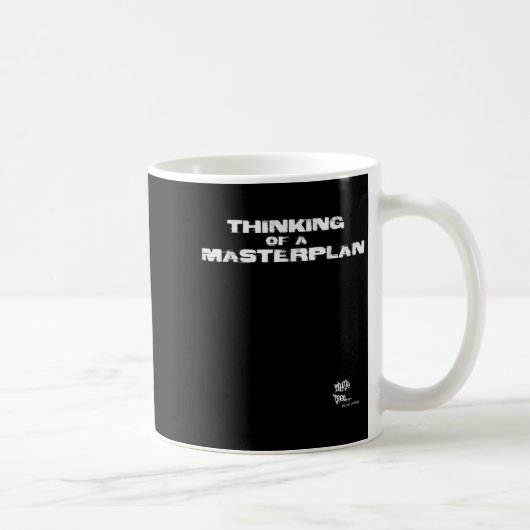 Alter Rap Hip Hop Merch Masterplan Zitat 80er Kaffeetasse (Rechts)