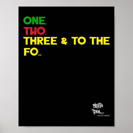 Alter Rap Hip Hop Merch zwei Zitate 9 Poster (Vorne)