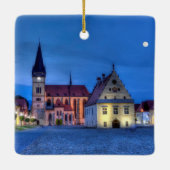 Alter Rathausplatz in Bardejov, Slowakei, HDR Keramikornament (Rückseite)