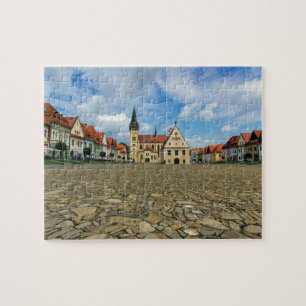 Alter Rathausplatz in Bardejov, Slowakei Puzzle