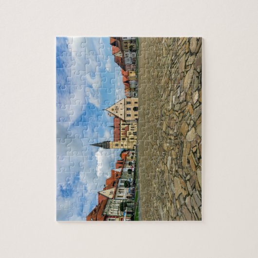 Alter Rathausplatz in Bardejov, Slowakei Puzzle (Vertikal)