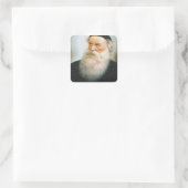 Alter Rebbe Quadratischer Aufkleber (Tasche)