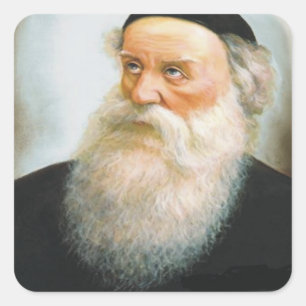 Alter Rebbe Quadratischer Aufkleber