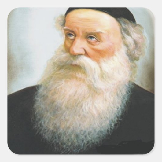 Alter Rebbe Quadratischer Aufkleber (Vorderseite)