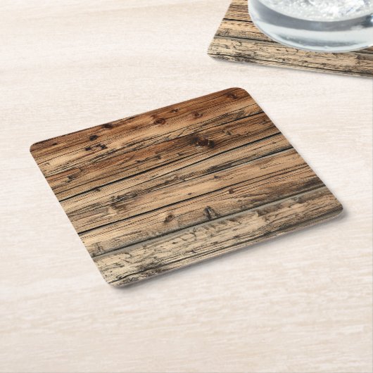 Alter Rechteckiger Pappuntersetzer (angewinkelt)