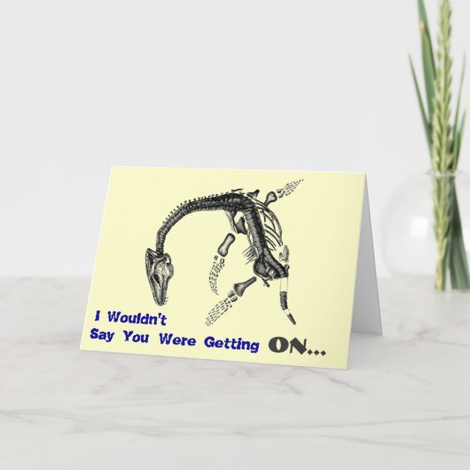 Alter Relikt-Geburtstag II Karte (Vorderseite)