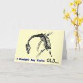 Alter Relikt-Geburtstag Karte (Gelbe Blume)