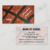 Alter Retro Basketball Autografischer Trainer Visitenkarte (Vorne/Hinten)