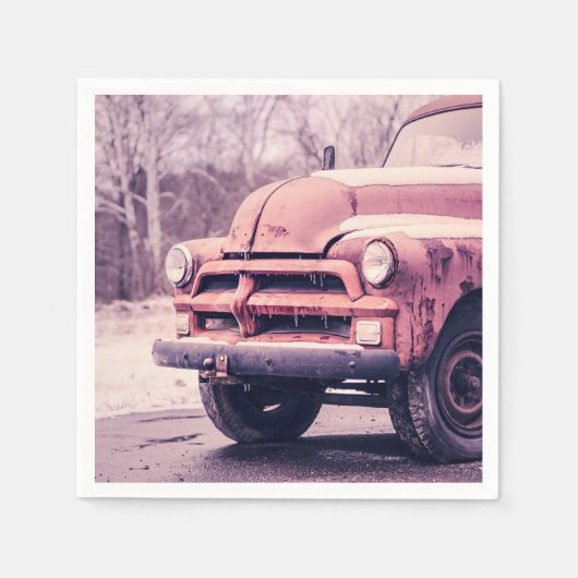 Alter roher LKW Serviette (Vorderseite)