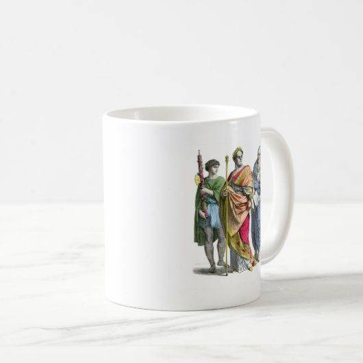 Alter römischer Kaiser Kaffeetasse (VorderseiteRechts)