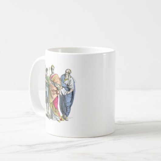 Alter römischer Kaiser Kaffeetasse (Vorderseite Links)