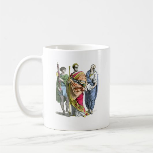 Alter römischer Kaiser Kaffeetasse (Links)