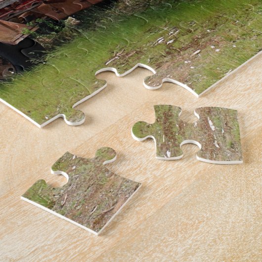 Alter roter LKW Puzzle (Seite)