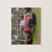 Alter roter LKW Puzzle (Vertikal)