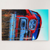 Alter roter LKW Puzzle (Horizontal)