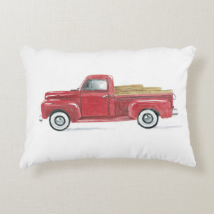 Alter roter Pick Up Dekokissen