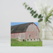 Alter roter Stall und Silo Postcard Postkarte (Stehend Vorderseite)