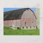 Alter roter Stall und Silo Postcard Postkarte (Vorderseite)